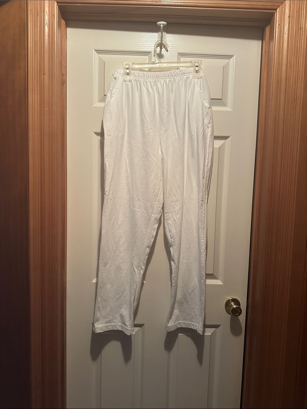 White Stag /Women’s White Elastic-Waist Track Pants